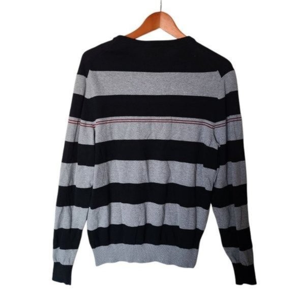 John Bartlett Consensus Men's Stripe Crew Neck Sweater size M Medium 100% Cotton - Picture 9 of 9